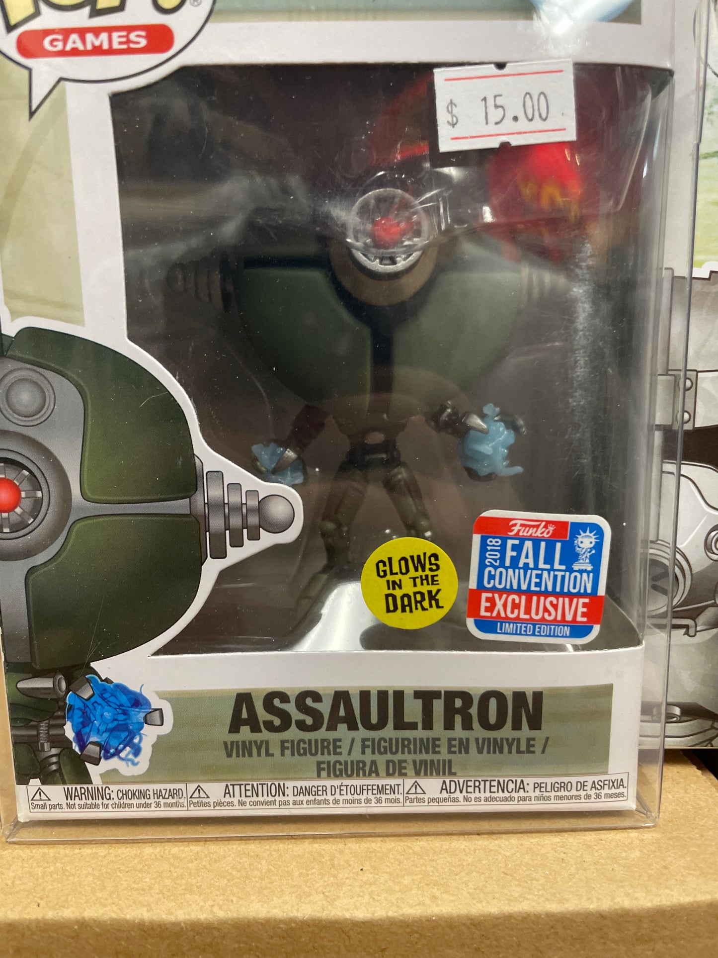 Fallout Assaultron 2018 fall convention exclusive Funko Pop
