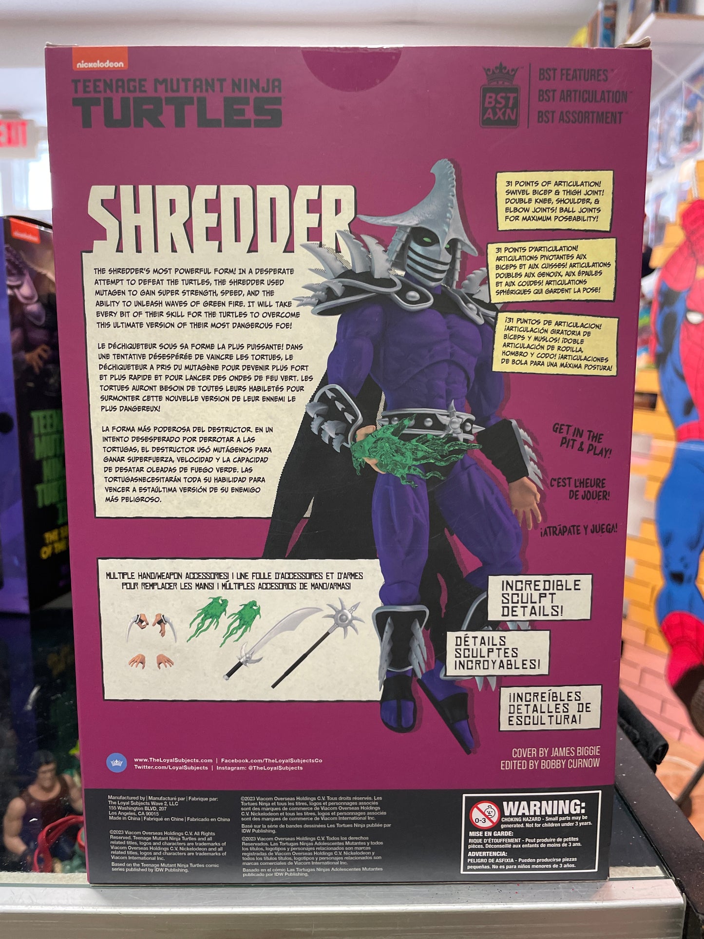 BST AXN Super Shredder action figure