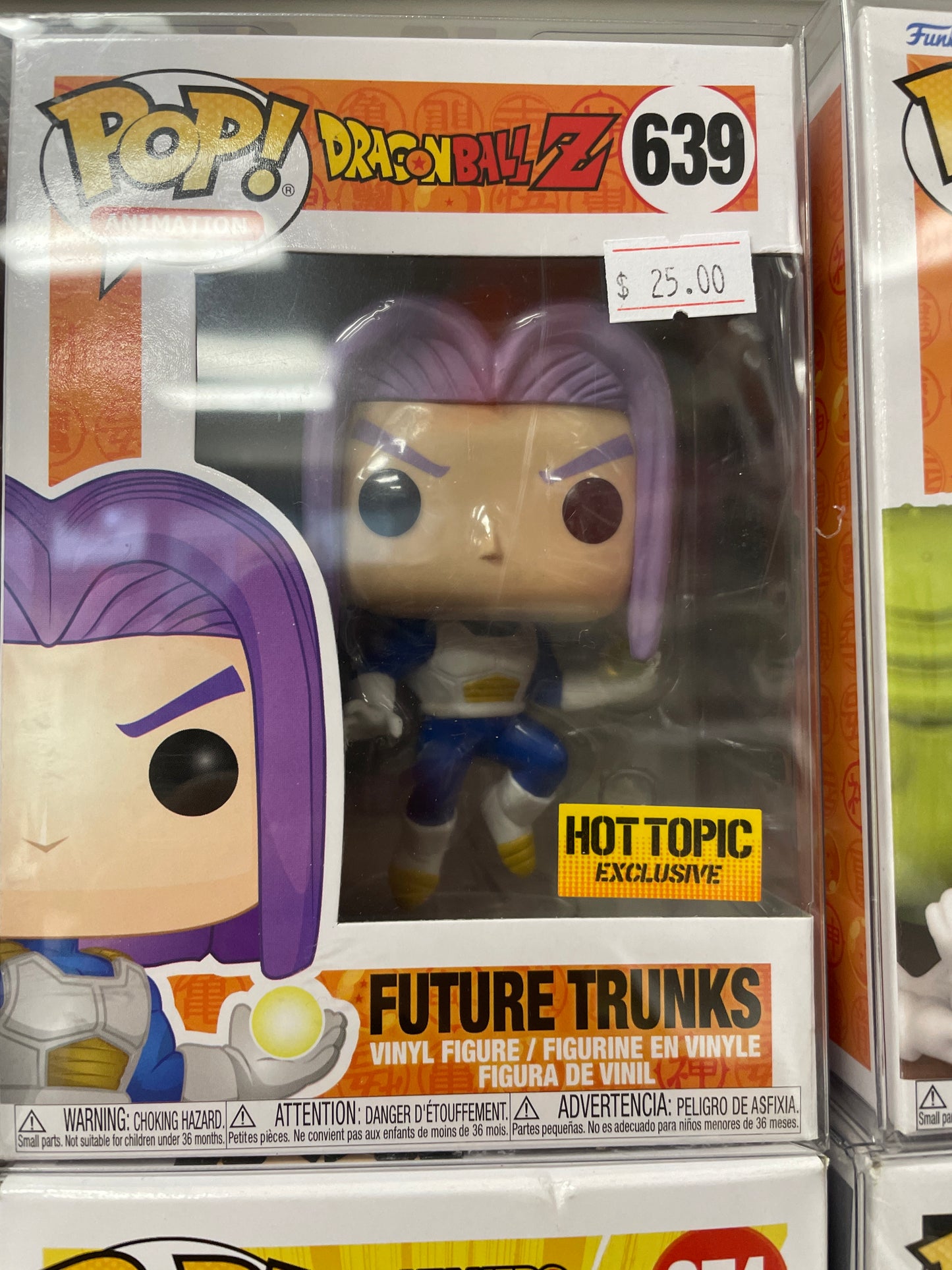 Dragon Ball Z Hot Topic Exclusive Future Trunks Funk o Pop