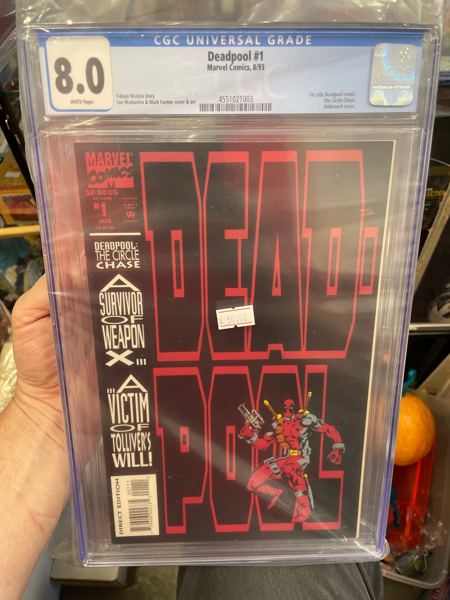 Deadpool 1 CGC 8.0