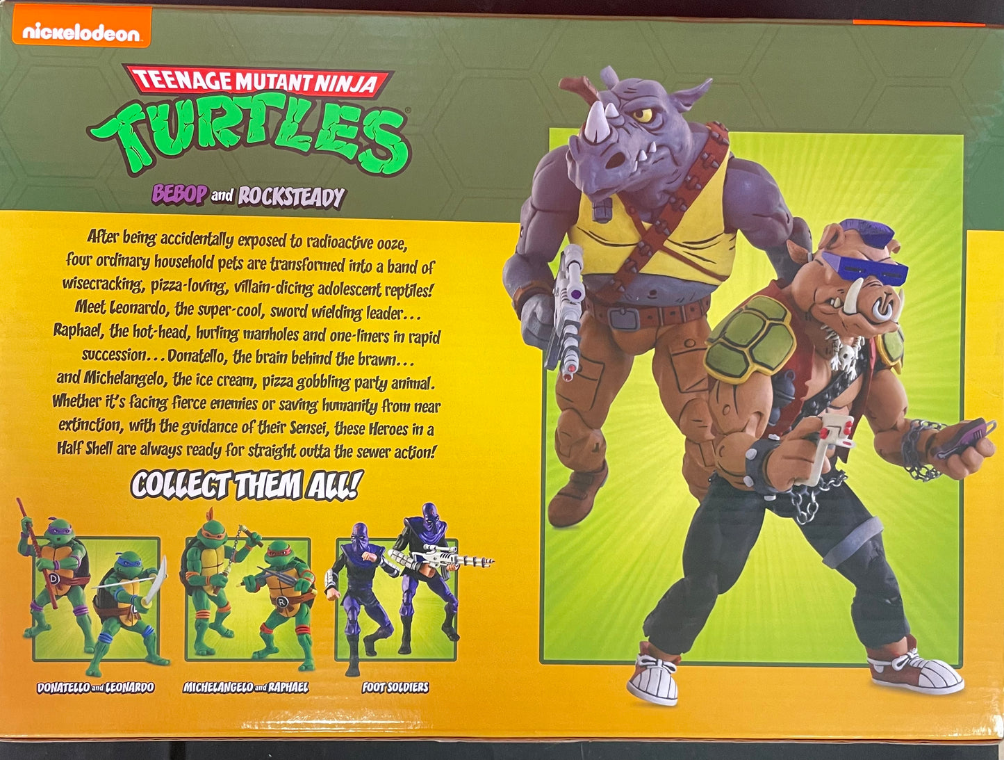 TMNT Teenage Mutant Ninja Turtles Bebop and Rocksteady NECA action figure 2 pack
