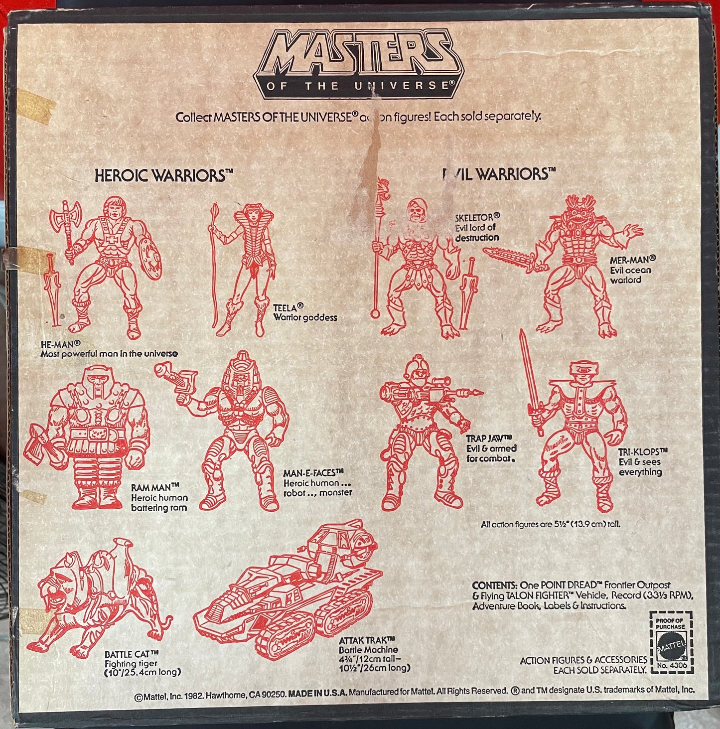 Masters of the Universe vintage Point Dread