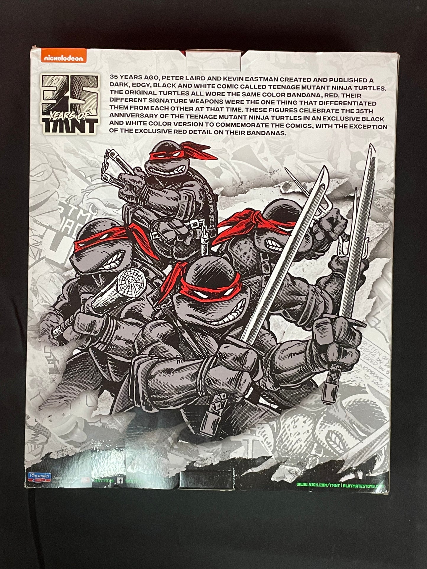 TMNT 35th Anniversary Original Comic series action figures by Playmates w/ Comic Book