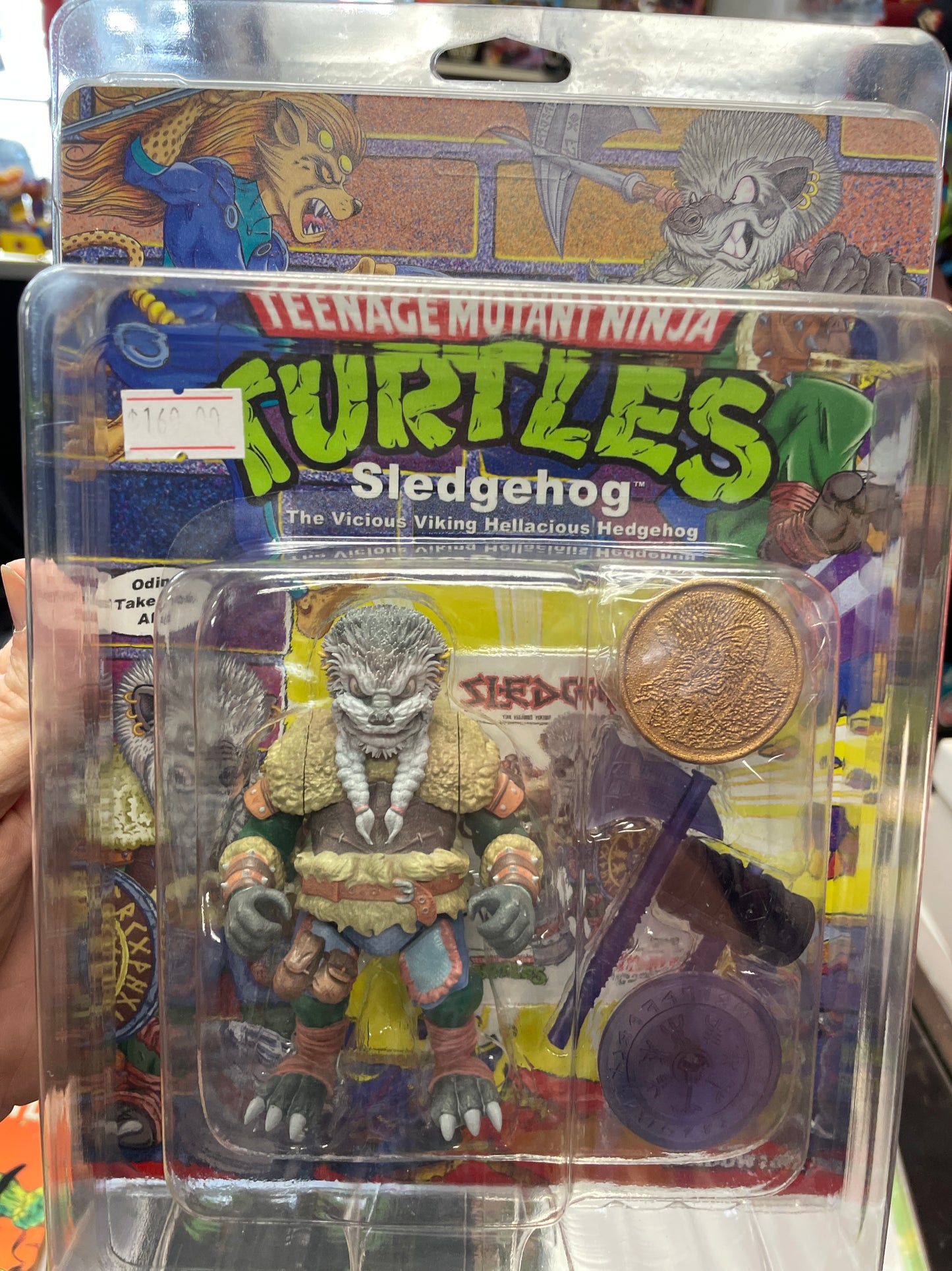 Treasure Monster Toys Shadow Line Sledgehog w/ Dan Berger sig card MOC