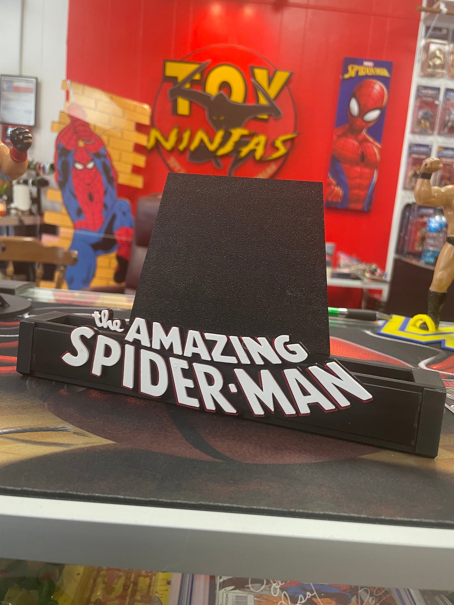 Amazing Spider-Man comic wall or desktop comic holder