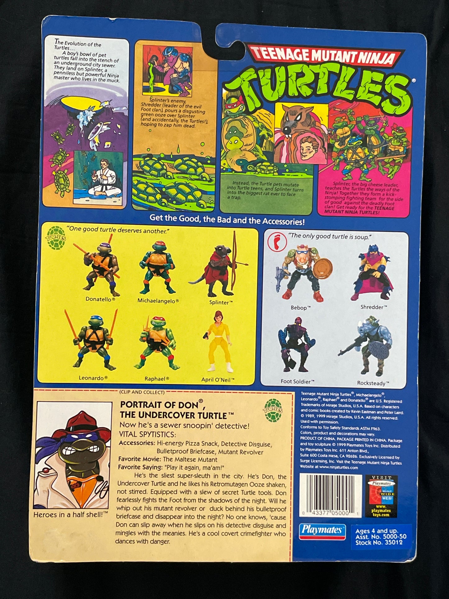 TMNT Vintage Undercover Donatello action figure