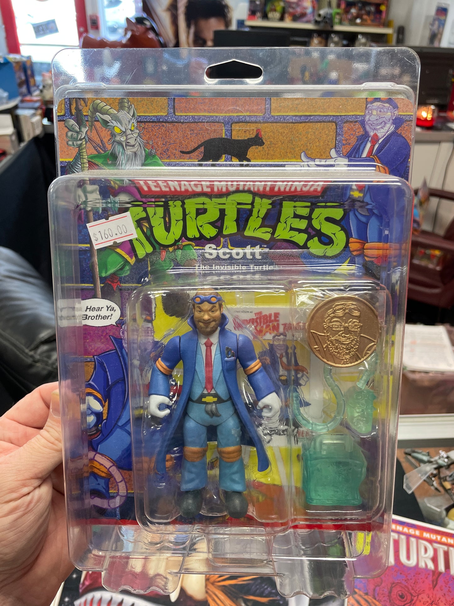 Treasure Monster Toys Shadow Line Scott Holland figure MOC w/ Dan Berger sig card.