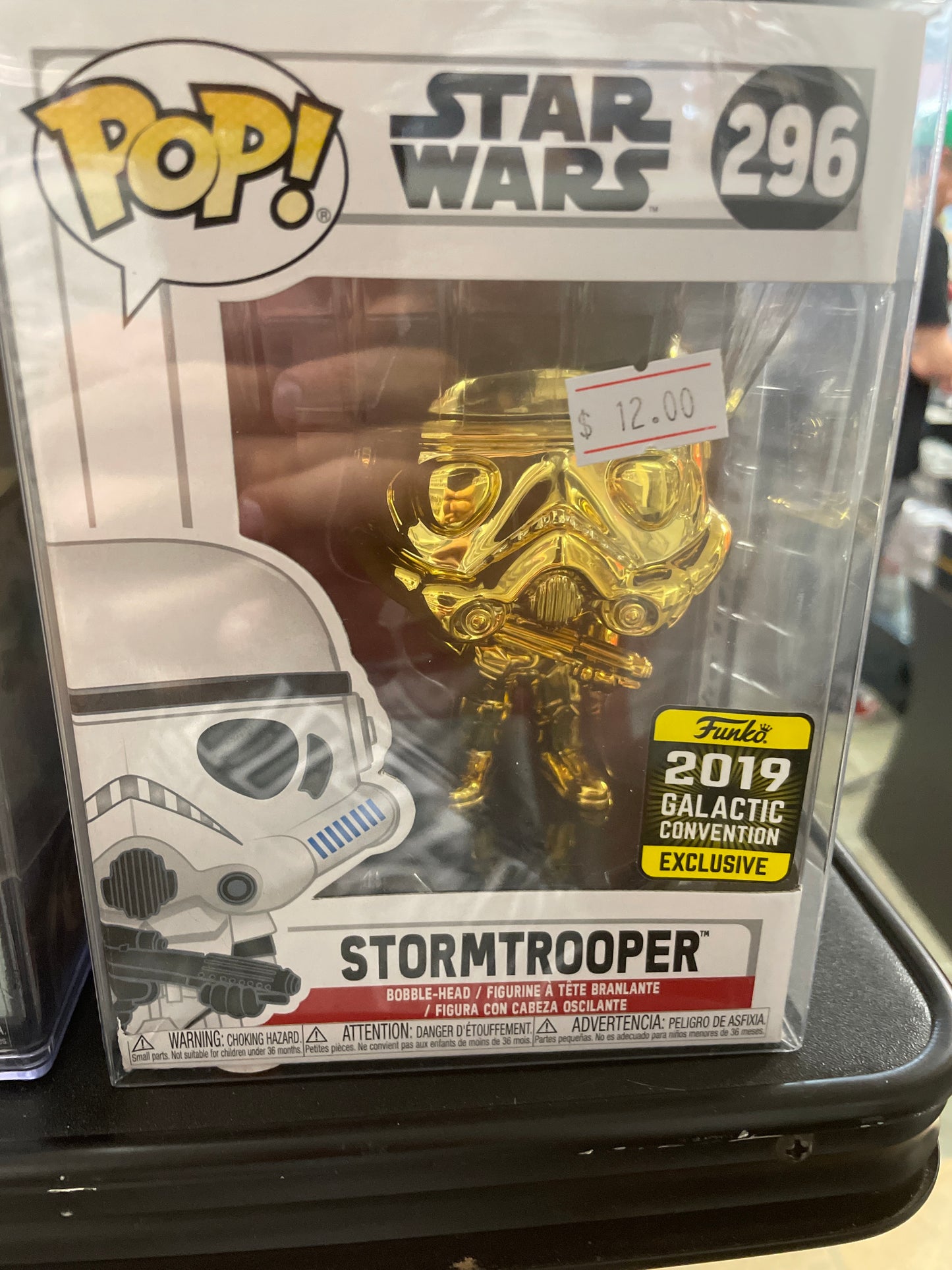 Star Wars Gold storm trooper 2019 galactic convention exclusive Funko Pop