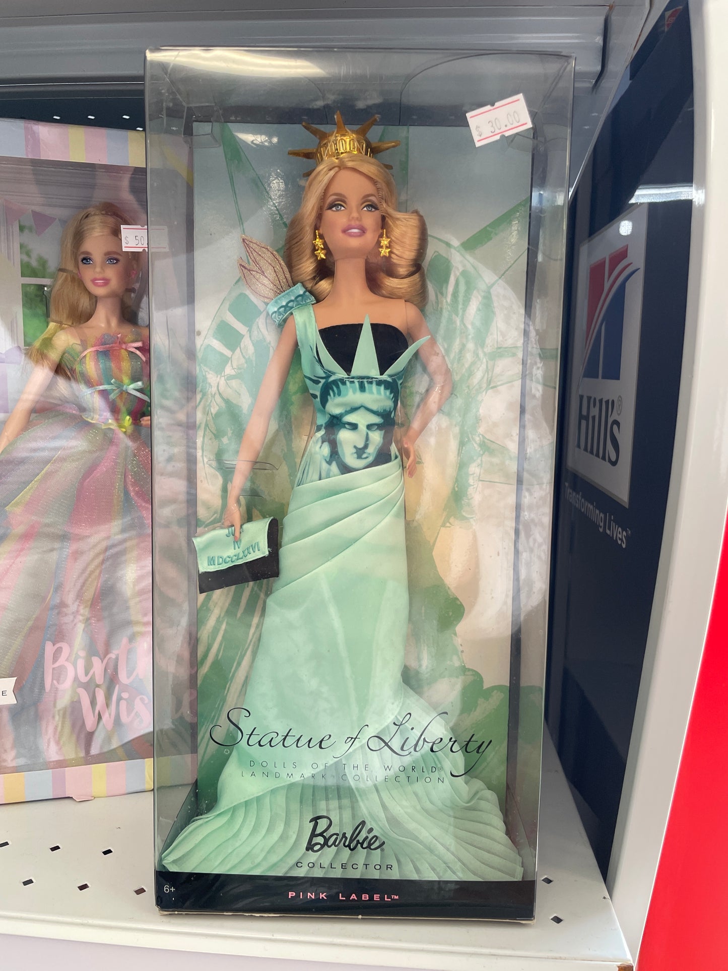 Barbie Collector Pink Label Statue of Liberty Doll