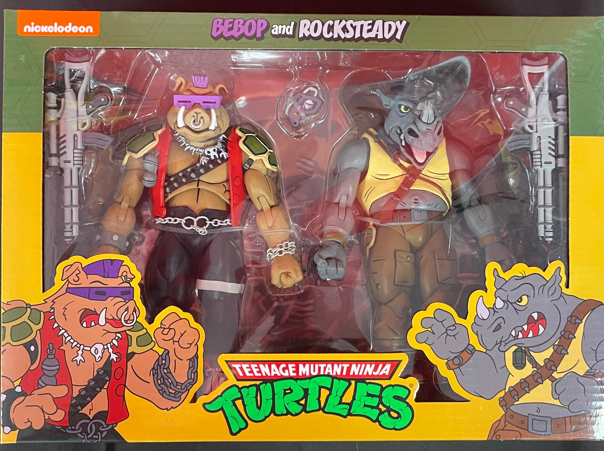 TMNT Teenage Mutant Ninja Turtles Bebop and Rocksteady NECA action TMNT Teenage Mutant Ninja Turtles Bebop and Rocksteady NECA action
