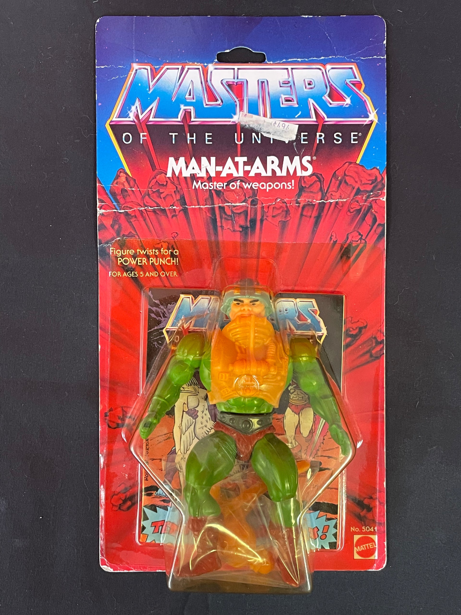 Masters of the Universe vintage Man-at-arms MOC 1982 12 Back